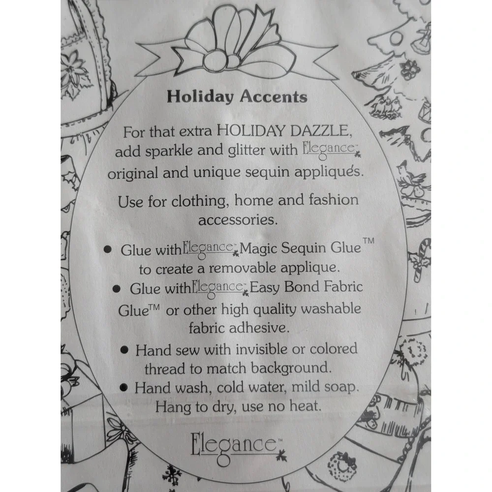 Elegance Holiday Accents Sequin Snowman Applique Set of 4 Ugly Sweater Addition